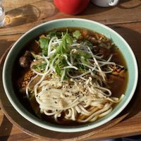 Vegan ramen at The Shack in Raglan