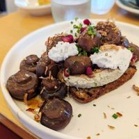 Shrooms on Toast with Raglan Yogurt at The Shack in Raglan