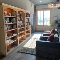 Wellness library at Homesteader Health Foods in Fort St John