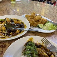 Crispy tofu is fab! (But get something with sauce to go with it)  at Bock Garden Meatless Cafe  家园 in Penang