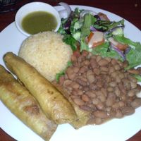 potato taquito platter at Un Solo Sol in Los Angeles