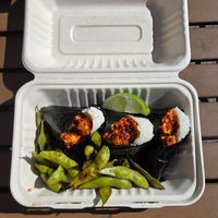 Spicy Tofu w/ Edamame at Oori Foods in Albany
