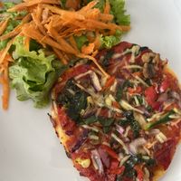 Vegan pizza  at Goji - Uma Atitude Saudavel in Lisbon