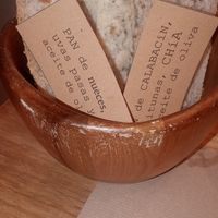 Pan hecho allí at Punto Vegano in Madrid