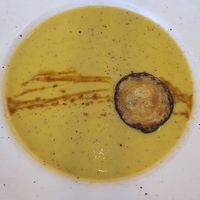 Sopa de verduras at Punto Vegano in Madrid