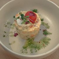 Ensaladilla at Punto Vegano in Madrid
