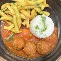 Quinoa meat balls  at Punto Vegano in Madrid