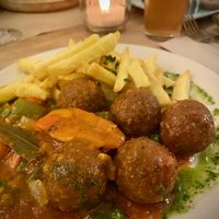Albondigas at Punto Vegano in Madrid