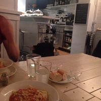 Delicious ravioli bolognese! at Punto Vegano in Madrid