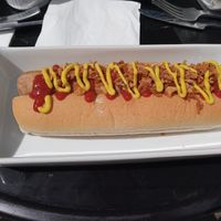 Hot dog at Vegan Antics in Gravesend