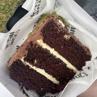 Dubai chocolate cake   at Vegan Antics in Gravesend