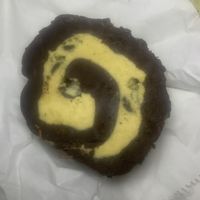 Cookie dough chocolate swiss roll  at Vegan Antics in Gravesend