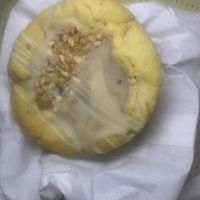 Biscoff and white chocolate deep dish cookie  at Vegan Antics in Gravesend