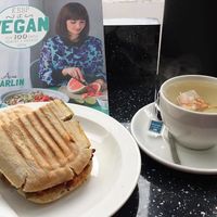 My lunch at Vegan Antics - Relaxation Tea and Italian Panini at Vegan Antics in Gravesend