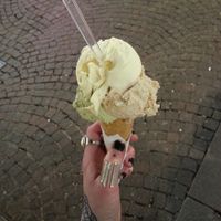 vanilla, pistachio and hazelnut at Vanilla Gelati Italiani in Milan