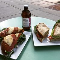 Beetnick (Left)
Avocado Chickpea (Right) at Organic Sandwich Company in Boulder