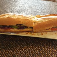 Avocado Vegan Baguette at House of Fruit Shakes in Vientiane