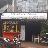 Outside at House of Fruit Shakes in Vientiane