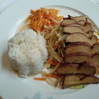 vegan chicken at Asia Paradies in Vienna