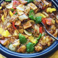 Delicious spicy curry  at Havan Dining in Niigata