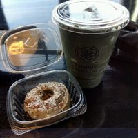 blueberry kale smoothie at Thrive Juice Co in Saskatoon