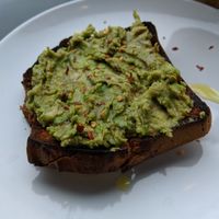 avocado toast at Thrive Juice Co in Saskatoon