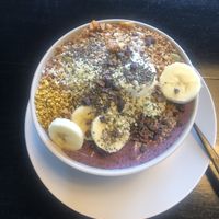 Açai bowl  at Thrive Juice Co in Saskatoon