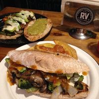 Torta revolucionaria con champiñones en Revolución Verde. at Revolucion Verde - Colonia Primavera in Monterrey