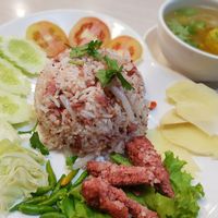 Khao pad naem at Talalask - Rama 2 in Bangkok