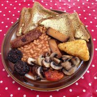 Vegan breakfast. at Rustic Bakes Tea Room in Lancaster