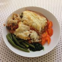 'Cottage' Pie. at Rustic Bakes Tea Room in Lancaster