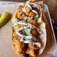 Buffalo cauliflower sandwich   at Dory Deli in Newport Beach