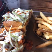 buffalo Mary and fries 😍🥰 at Dory Deli in Newport Beach