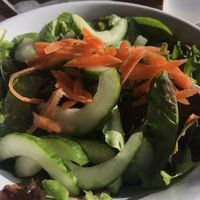 Green, mango salad with a ginger dressing   at Dory Deli in Newport Beach
