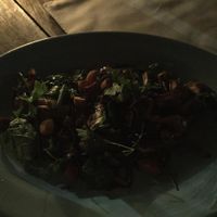 Eggplant salad with smoked almonds. VERY nice. at Lucifer in Garzon