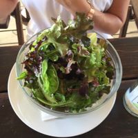 simple green salad at La Huella in Jose Ignacio