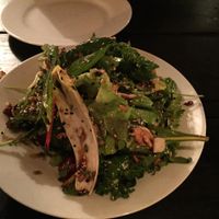 Nice salad with olive oil and honey at Mistura in Manantiales