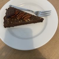 brownie at Lokal Vegan Bistro in Warsaw