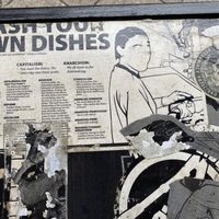 Table  at Lokal Vegan Bistro in Warsaw