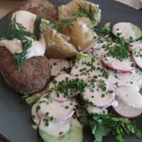 Kotlety mielone at Lokal Vegan Bistro in Warsaw