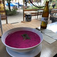 Cold Soup  at Lokal Vegan Bistro in Warsaw
