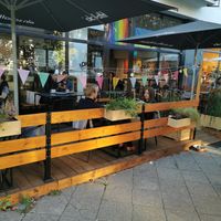 The restaurant at Lokal Vegan Bistro in Warsaw