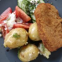 Vegan schabowy  at Lokal Vegan Bistro in Warsaw