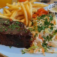 Sticky seitan ribs  at Lokal Vegan Bistro in Warsaw