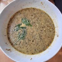 Sorrel soup at Lokal Vegan Bistro in Warsaw