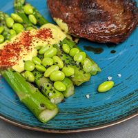 Stek at Lokal Vegan Bistro in Warsaw