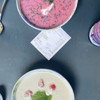 Chłodniki   at Lokal Vegan Bistro in Warsaw