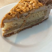 Yummy banoffee cake   at Lokal Vegan Bistro in Warsaw