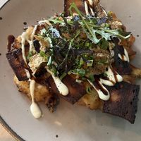 Okinomiyaki   at Lokal Vegan Bistro in Warsaw