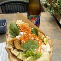 Amazing kebab. So tasty! 😋   at Lokal Vegan Bistro in Warsaw